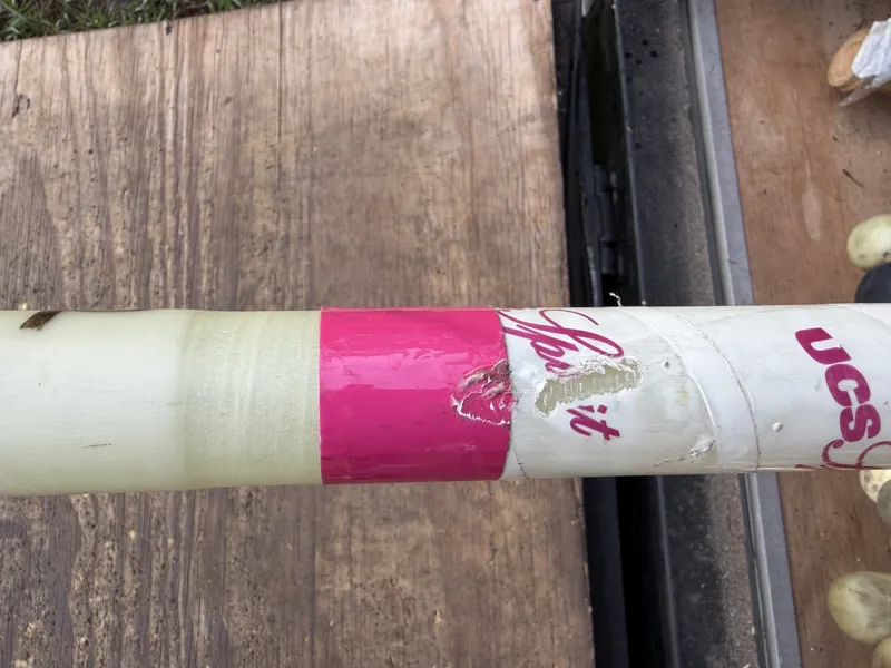 Pole damage from no box rub protection